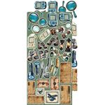 Blocco di carte scrap Summer Adventures Extras Set Mix cm 15 x 31