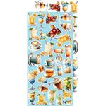 Blocco di carte scrap Summer Adventures Extras Set Mix cm 15 x 31