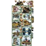 Blocco di carte scrap Summer Adventures Extras Set Trip & Adventure cm 15 x 31