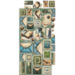 Blocco di carte scrap Summer Adventures Extras Set Trip & Adventure cm 15 x 31