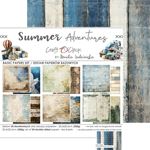 Blocco di carte scrap Summer Adventures Medium Set cm 20x20