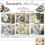 Blocco di carte scrap Summer Adventures Paper Set cm 20x20