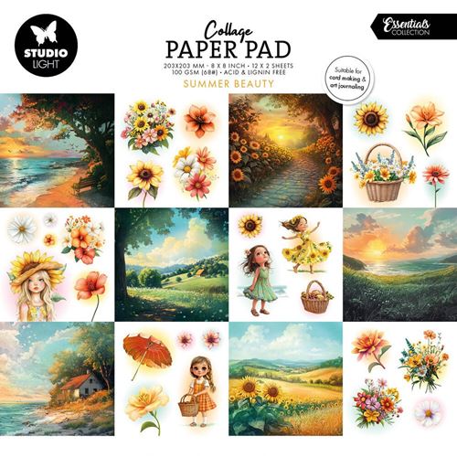Blocco di carte scrap Summer Beauty 20 x 20