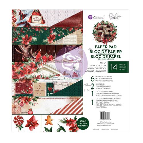 Blocco di carte scrap The North Pole Factory cm 30 x 30
