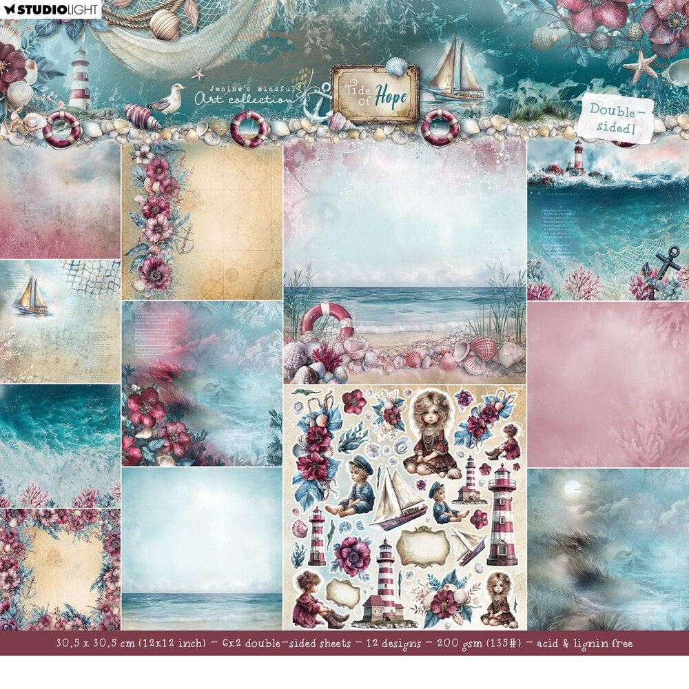 Blocco di carte scrap Tide of Hope 30x30