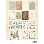 Blocco di carte scrap Winter Woodland A4