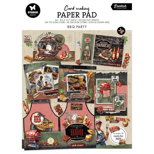 Blocco di cartoncini Card Making BBQ Party A4