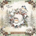 Blocco di cartoncini Card Making Winter Woodland A4