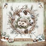 Blocco di cartoncini Card Making Winter Woodland A4