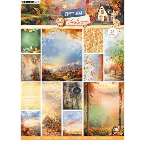 Blocco di cartoncini Charming Autumn A4