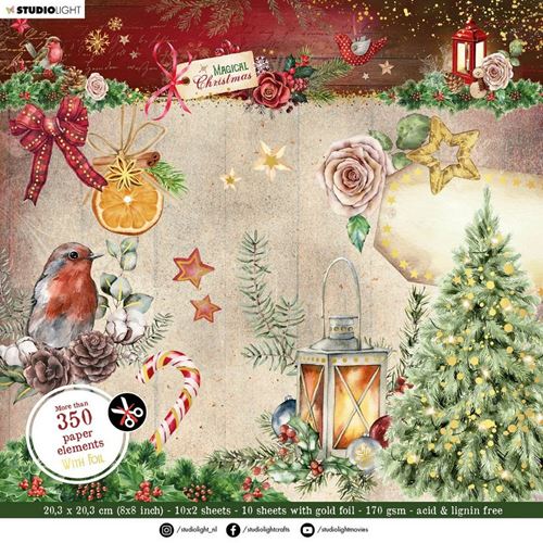 Blocco di cartoncini Magical Christmas Die Cut Paper Element