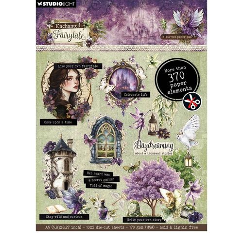 Blocco di cartoncini Enchanted Fairytale Die Cut A5