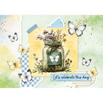 Blocco di cartoncini Essential Card Spring Wings Butterflies