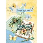 Blocco di cartoncini Essential Card Spring Wings Butterflies