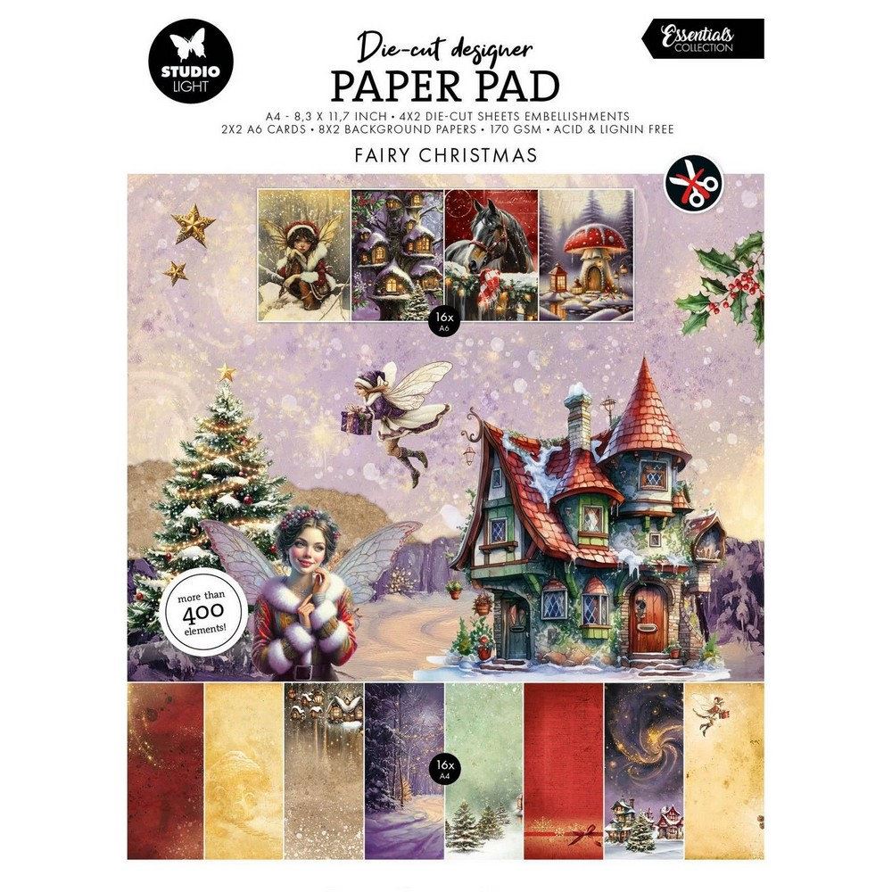 Blocco di cartoncini Fairy Christmas A4
