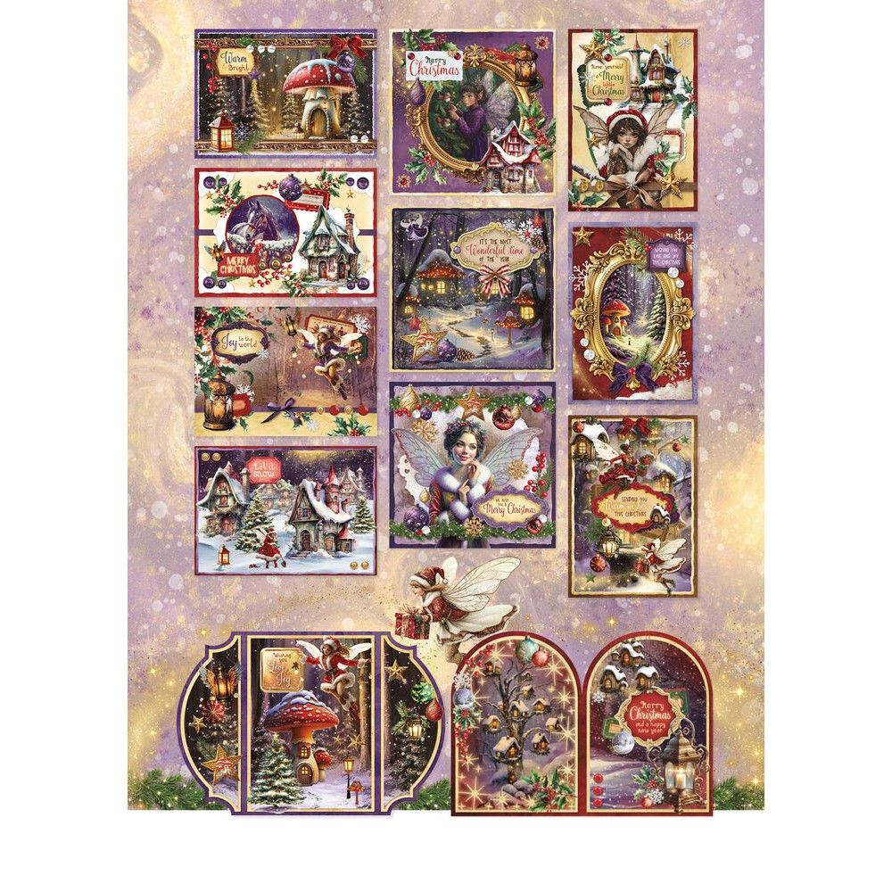 Blocco di cartoncini Fairy Christmas Card A4