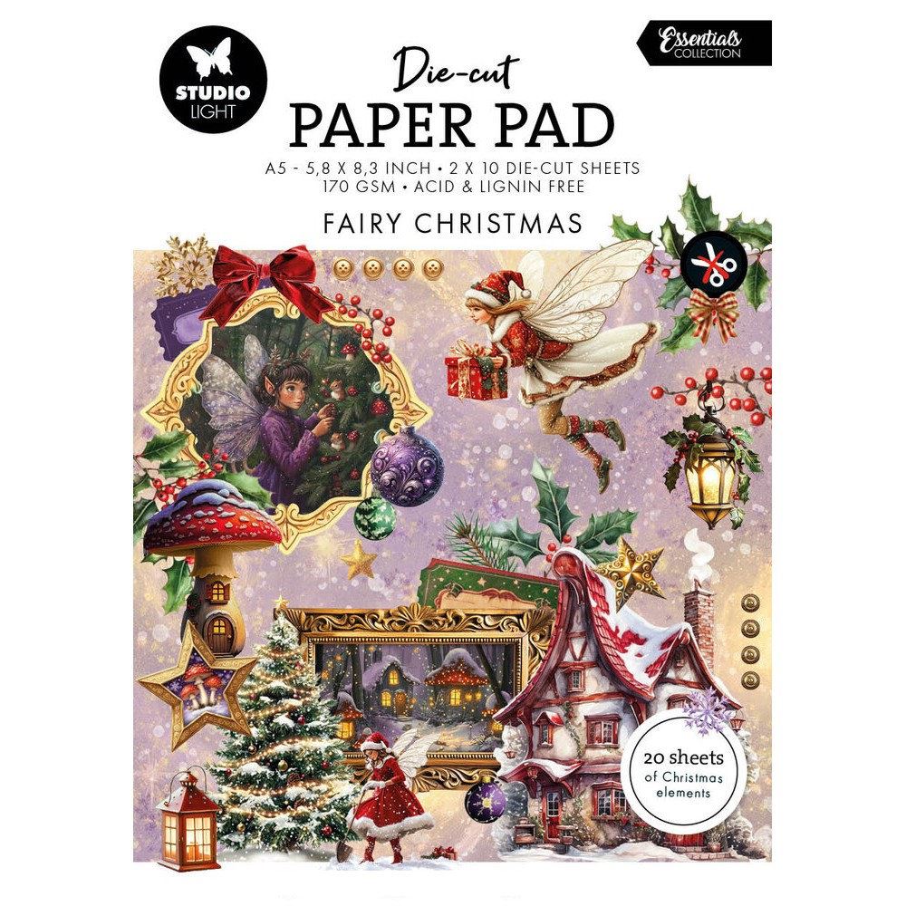 Blocco di cartoncini Fairy Christmas Die Cut A5
