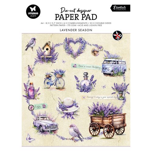 Blocco di cartoncini Lavender Season A4