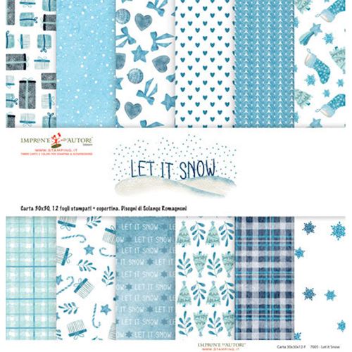 Blocco di cartoncini Let it Snow