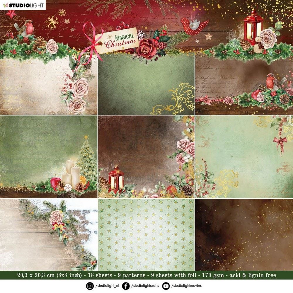 Blocco di cartoncini Magical Christmas 20 X 20