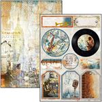 Blocco di cartoncini Scrap A4 Blue Note