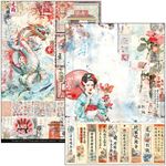 Blocco di cartoncini Scrap A4 Land of the Rising Sun