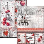 Blocco di cartoncini Scrap A4 Paris Je t’aime