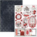 Blocco di cartoncini Scrap A4 Paris Je t’aime