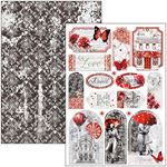 Blocco di cartoncini Scrap A4 Paris Je t’aime