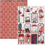 Blocco di cartoncini Scrap A4 Paris Je t’aime