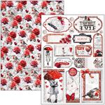 Blocco di cartoncini Scrap A4 Paris Je t’aime