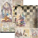Blocco di cartoncini Scrap A4 Wizard Accademy