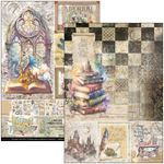 Blocco di cartoncini Scrap A4 Wizard Accademy 