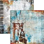 Blocco di cartoncini Scrap Blue Note 15 x 15