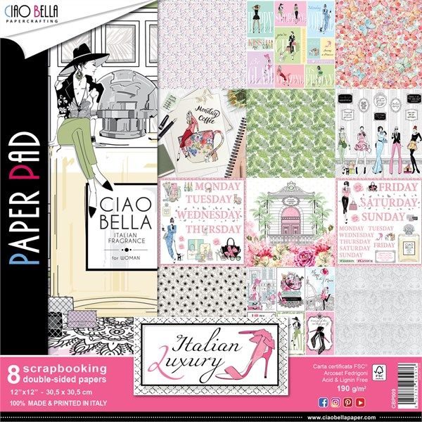 Blocco di cartoncini Scrap Italian Luxury