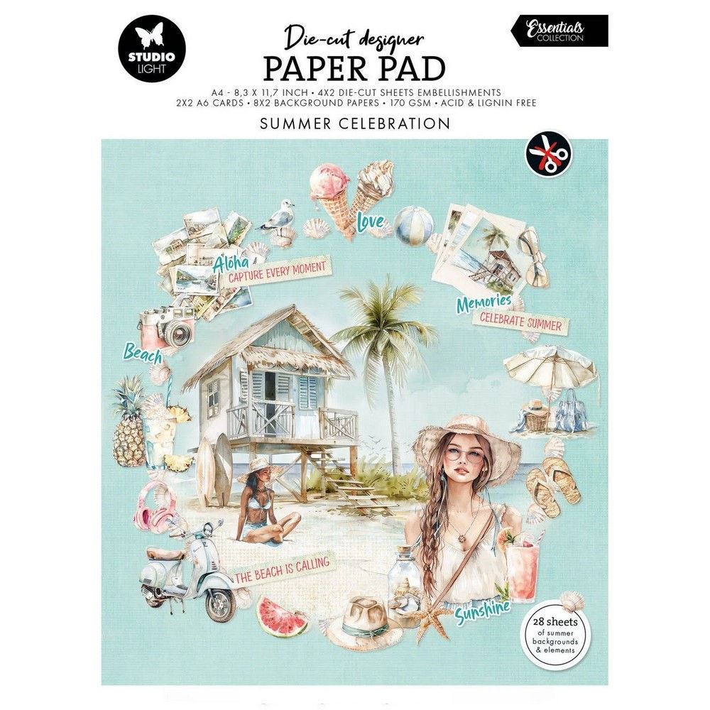 Blocco di cartoncini Summer Celebration A4