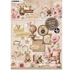 Blocco di cartoncini Teddy's Tea Time Die Cut A5