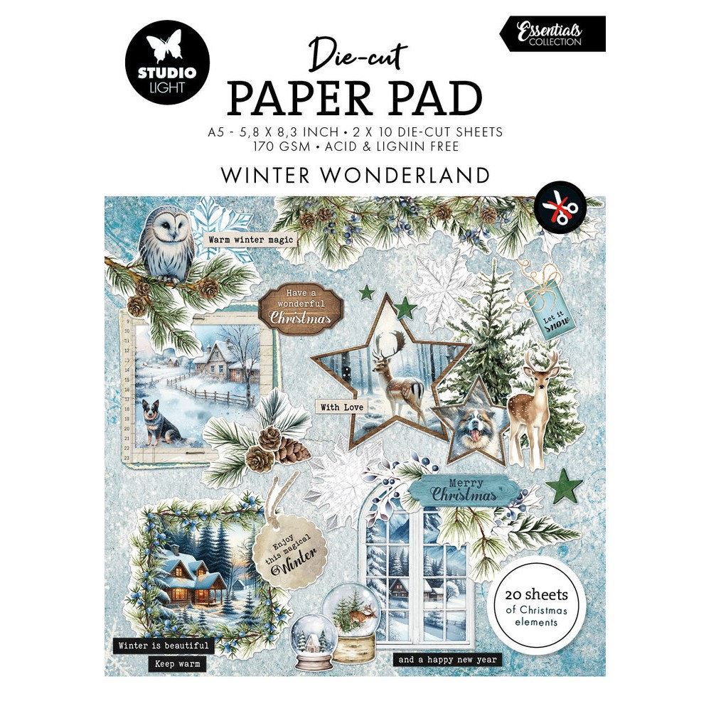 Blocco di cartoncini Winter Wonderland Die Cut A5