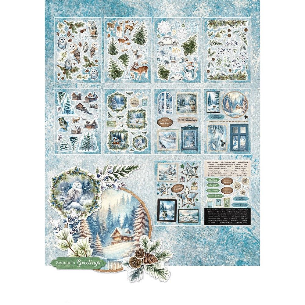 Blocco di cartoncini Winter Wonderland Die Cut A5