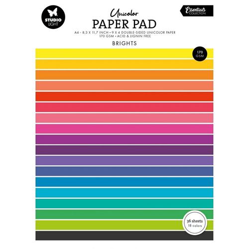 Blocco di cartoncini colorati Brights A4
