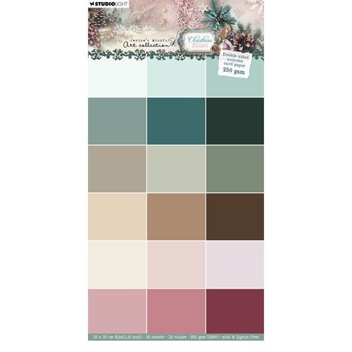 Blocco di cartoncini colorati Christmas Blush 15x30