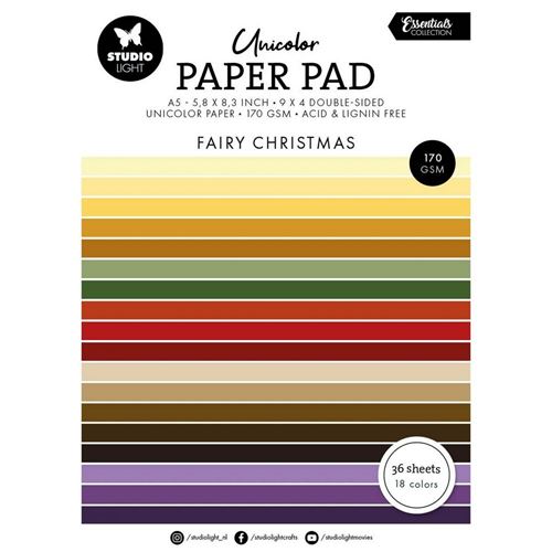 Blocco di cartoncini colorati Fairy Christmas A5