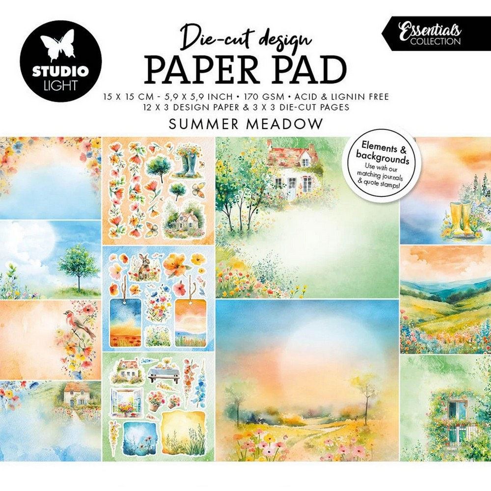 Blocco di cartoncini e die cut Summer Meadow