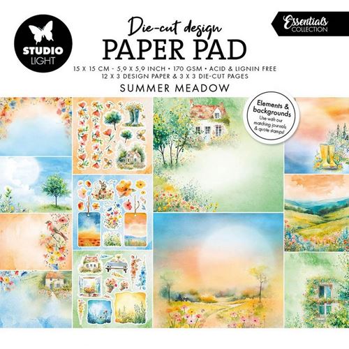 Blocco di cartoncini e die cut Summer Meadow