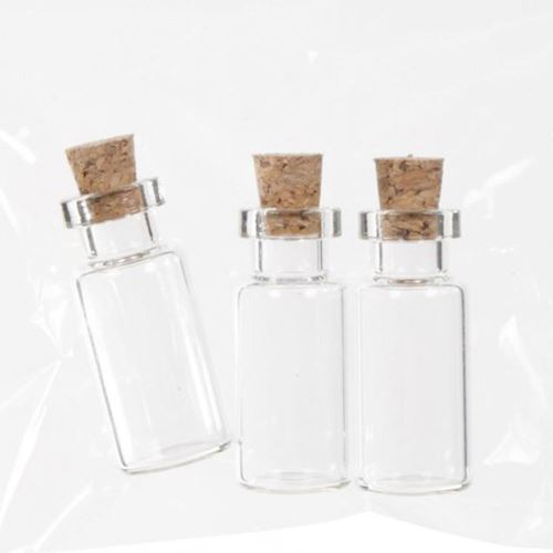 Boccette di Vetro cm 1,5 x 3,5