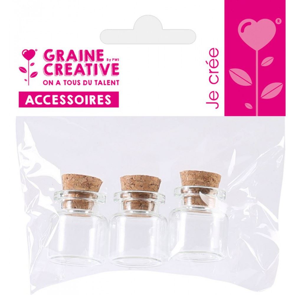 Boccette di Vetro cm 2 x 2,5