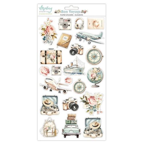 Bon Voyage Paper Stickers Elements