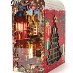 Book Nook My Tiny World Merry Christmas – Kit Miniatura 3D in legno Natale con luci LED