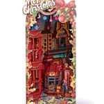 Book Nook My Tiny World Merry Christmas – Kit Miniatura 3D in legno Natale con luci LED
