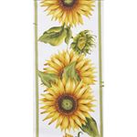 Bordo in tessuto con Girasoli per Sospeso Trasparente